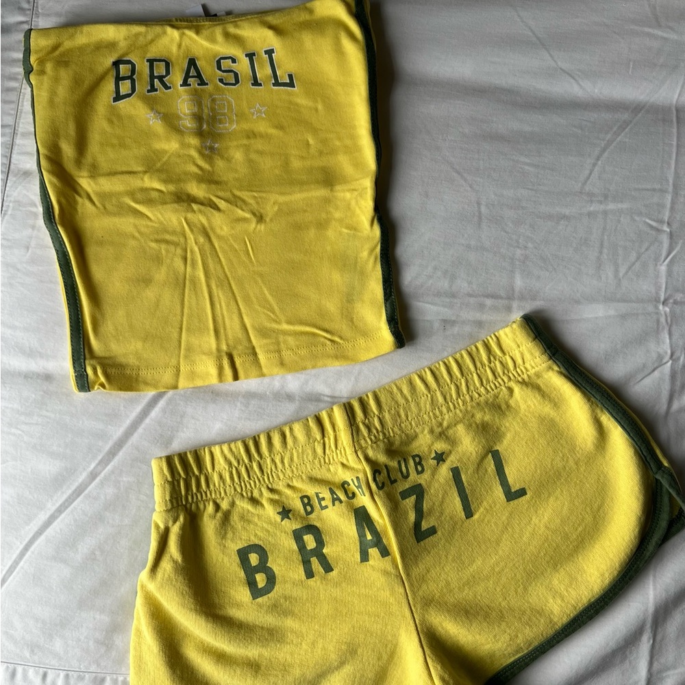 Subdued Yellow Matching Set